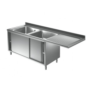 Spülschrank 2 Becken Links 1600x700x850mm