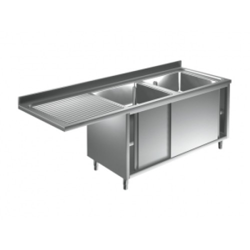 Spülschrank 2 Becken Rechts 1600x700x850mm