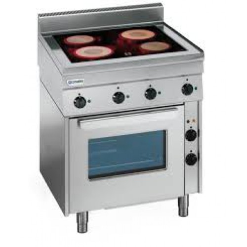 TECNOINOX Elektroherd PFC70E/6/0 mit GN 1/1 Umluft-Backofen