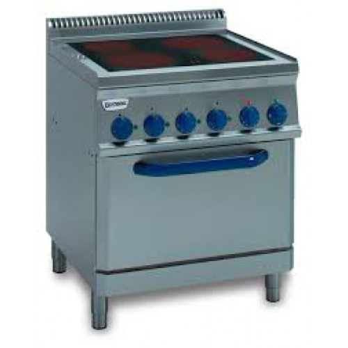 TECNOINOX Elektroherd PFC70V7 mit Backofen und Umluft Backofen TECNOINOX Elektroherd PFC70V7 mit Backofen und Umluft Backofen