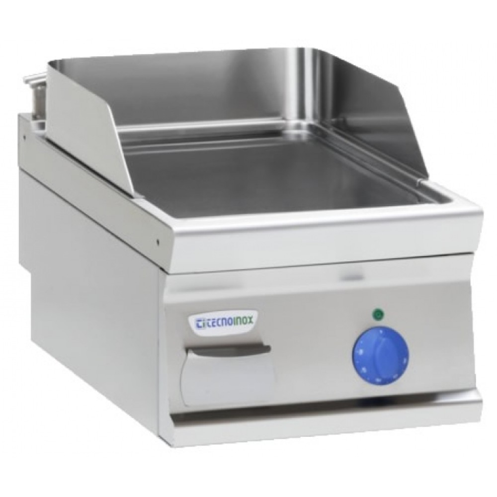 TECNOINOX Elektro-Tischgrillplatte FTC4E7 Glatt verchromt 400x70