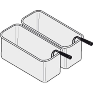 Korbset 2 x GN 2/6 für Nudelkocher 145x290x200mm Korbset 2 x GN 2/6 für Nudelkocher 145x290x200mm