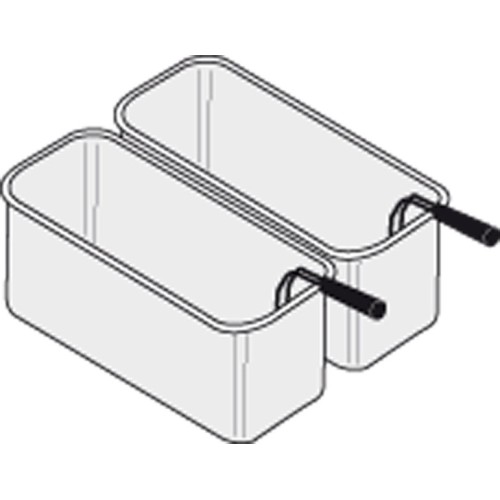 Korbset 2 x GN 2/6 für Nudelkocher 145x290x200mm