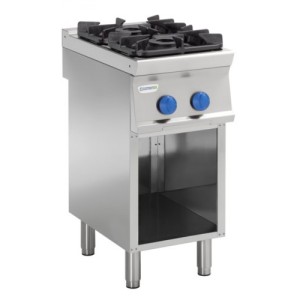 TECNOINOX Gasherd PCG12FG9 mit 2 Brenner offene Unterbau TECNOINOX Gasherd PCG12FG9 mit 2 Brenner offene Unterbau