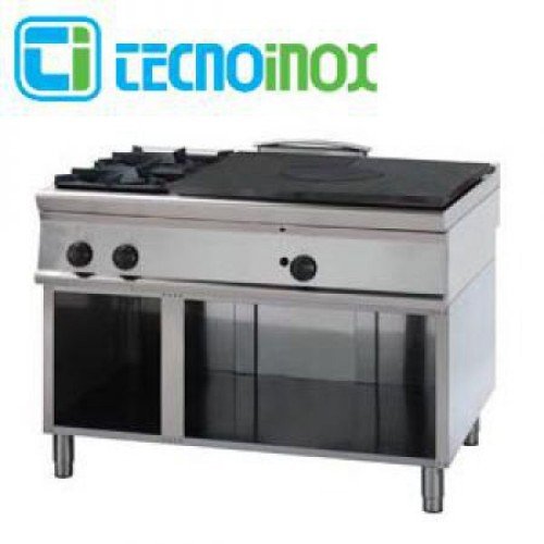 TECNOINOX Gasherd PCPG12FG9 mit 4 Brenner offene Unterbau