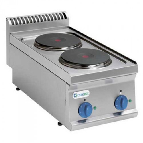 TECNOINOX Elektroherd PCR35E7-Tischgerät mit 2 Runden Platten TECNOINOX Elektroherd PCR35E7-Tischgerät mit 2 Runden Platten