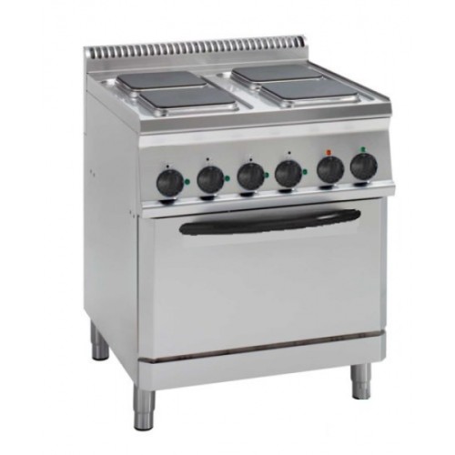 TECNOINOX Elektroherd PFS70E7 mit - Backofen und 4 eckigen Platt TECNOINOX Elektroherd PFS70E7 mit - Backofen und 4 eckigen Platt