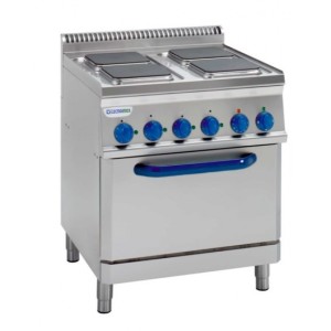 TECNOINOX Elektroherd PFS70V7 mit - Backofen und 4 eckigen Platt TECNOINOX Elektroherd PFS70V7 mit - Backofen und 4 eckigen Platt