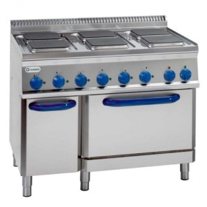 TECNOINOX Elektroherd PFSX105VE7 mit - Umluft Backofen und 6 eck TECNOINOX Elektroherd PFSX105VE7 mit - Umluft Backofen und 6 eck