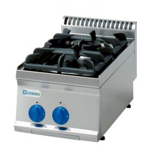 TECNOINOX Gasherd PC35G/7 mit 2 Brenner Tischgerät 350x700x300mm TECNOINOX Gasherd PC35G/7 mit 2 Brenner Tischgerät 350x700x300mm