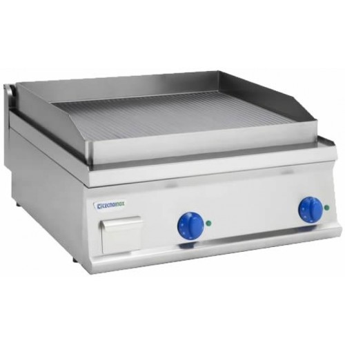 TECNOINOX Elektro-Tischgrillplatte FTRR70E7- gerillt 700x700x280