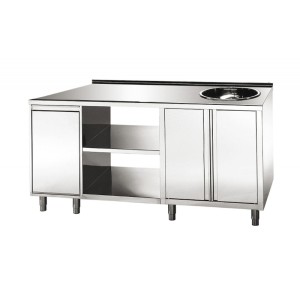 Arbeitstisch für Kaffemaschine 1800x700x1100mm Arbeitstisch für Kaffemaschine 1800x700x1100mm