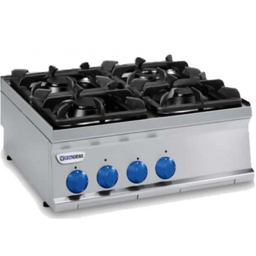 TECNOINOX Gasherd PCG8SG/7 mit 4 Brenner Tischgerät 800x700x280m TECNOINOX Gasherd PCG8SG/7 mit 4 Brenner Tischgerät 800x700x280m