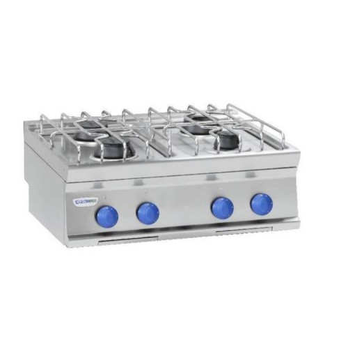 TECNOINOX Gasherd PC8SG/7 mit 4 Brenner Tischgerät 800x700x280mm TECNOINOX Gasherd PC8SG/7 mit 4 Brenner Tischgerät 800x700x280mm