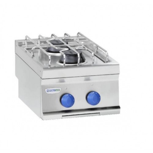 TECNOINOX Gasherd PC4G/7 mit 2 Brenner Tischgerät 400x700x280mm TECNOINOX Gasherd PC4G/7 mit 2 Brenner Tischgerät 400x700x280mm