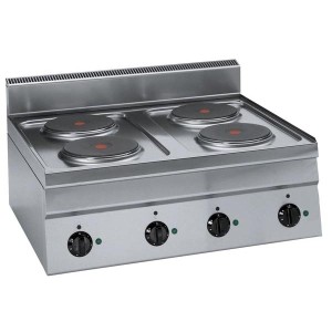 TECNOINOX Elektroherd PC70E/2-Tischgerät 700x650x280mm