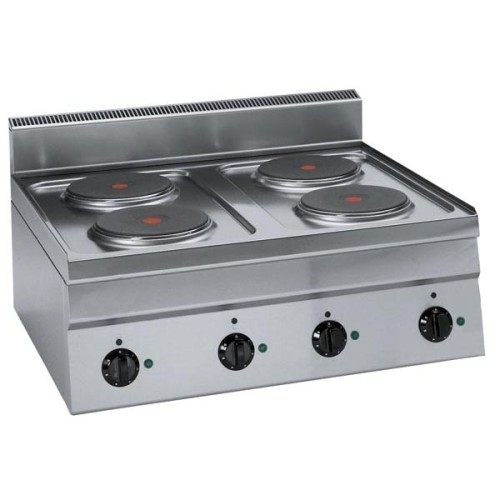 TECNOINOX Elektroherd PC70E/2-Tischgerät 700x650x280mm