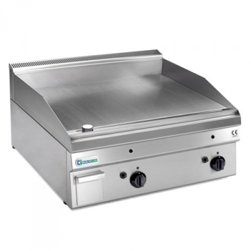 TECNOINOX Elektro-Tischgrillplatte FTL70E/2- glatt 700x650x280mm