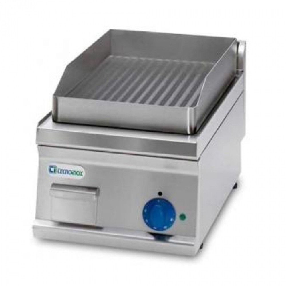 TECNOINOX Gas-Tischgrillplatte FTR35G/0- gerillte 350x650x28