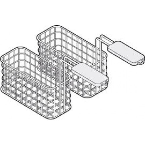 Friteuse Korb Maße: 2x 105x265x105mm