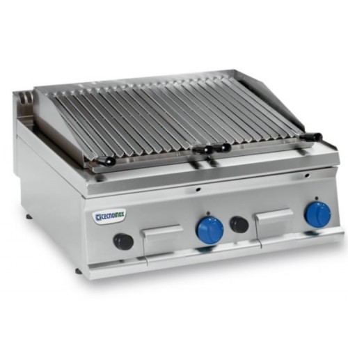 TECNOINOX Gas-Lavasteingrill GR70G/0- 700x650x280mm