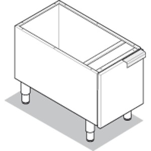 Neutralelement mit Tür Unterbau Edelstahl Maße: 350x575x600 mm Neutralelement mit Tür Unterbau Edelstahl Maße: 350x575x600 mm