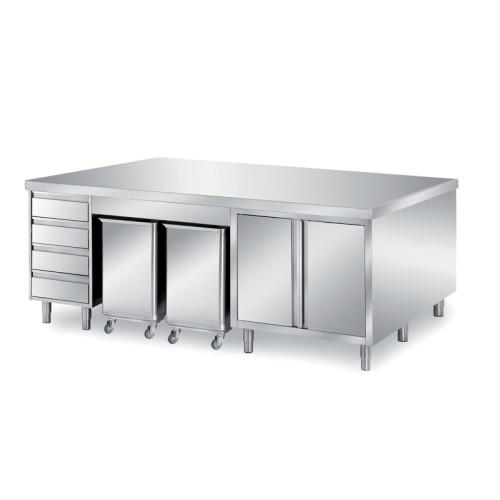 Bäckereitisch und Konditorei 2500x1400x850mm Bäckereitisch und Konditorei 2500x1400x850mm