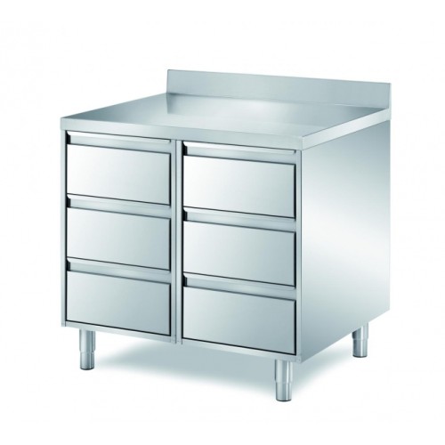 Schubladenblock mit Aufkantung 900x700x850mm Schubladenblock mit Aufkantung 900x700x850mm