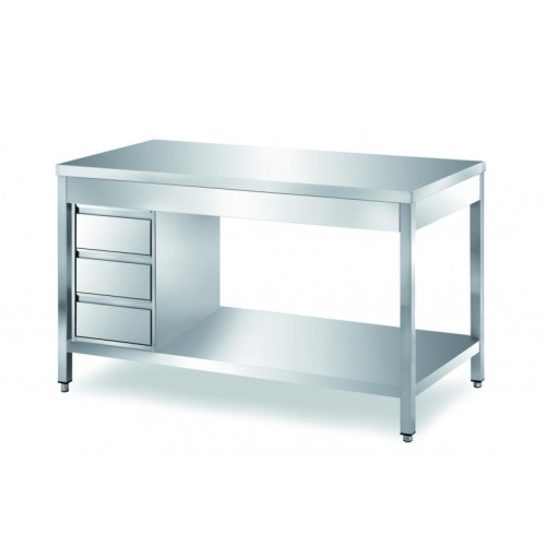 Arbeitstisch mit 3 schubladen 1400x700x850mm Arbeitstisch mit 3 schubladen 1400x700x850mm