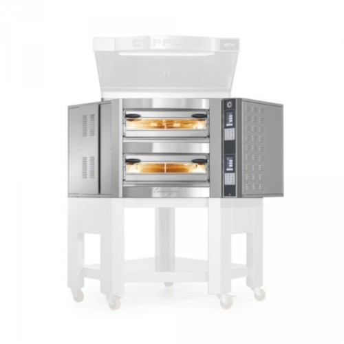 Cuppone Caravaggio TS Touchscreen Pizzaofen 2 Kammer Eckpizzaofen