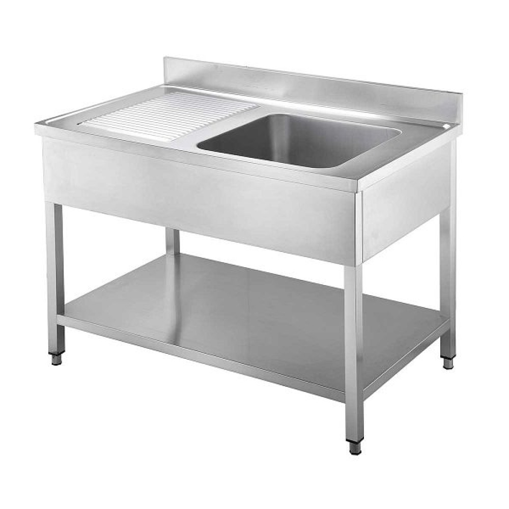 Spültrisch 1Becken Rechts 1400x600x850mm