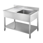 Spültrisch 1Becken Rechts 1400x600x850mm
