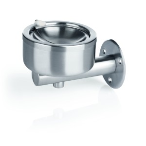 WAS Wandascher mit Klappmechanismus| 12(Ø)cm | Chromnickelstahl