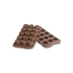 Schneider Silikon Schokoladen-Form Rund 15 x 10 ml 