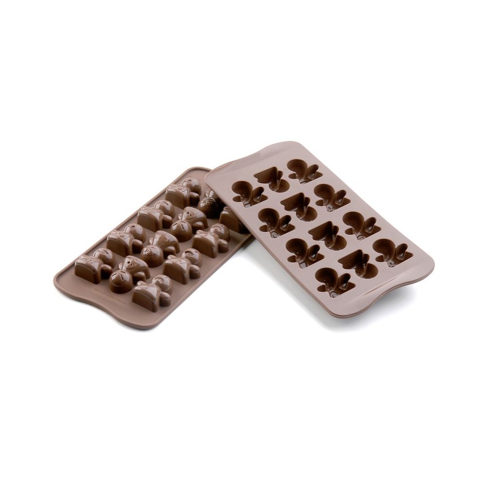 Schneider Silikon Schokoladen-Form Figur 12 x 8 ml 