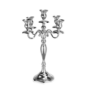 WAS Kandelaber 5-flammig Protukthöhe:60cm hochglanzpoliert Aluminium