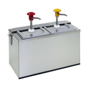  SCHNEIDER Druckknopf -Dosierspender mit GN-Behälter Cool