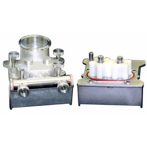 Schneider Edelstahl Pumpeinheit für flüssige Produkte, doppelt Schneider Edelstahl Pumpeinheit für flüssige Produkte, doppelt