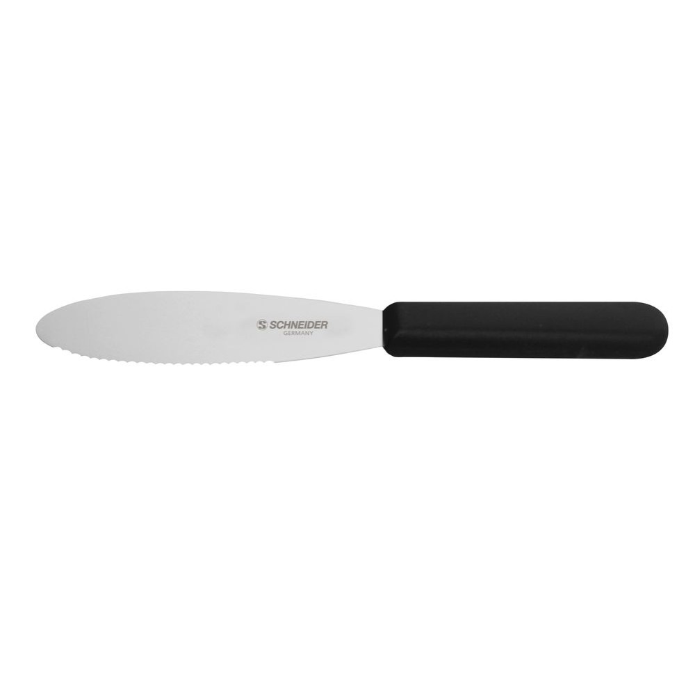 Schneider Edelstahl Streich- und Buttermesser 9 cm mit Wellenschliff