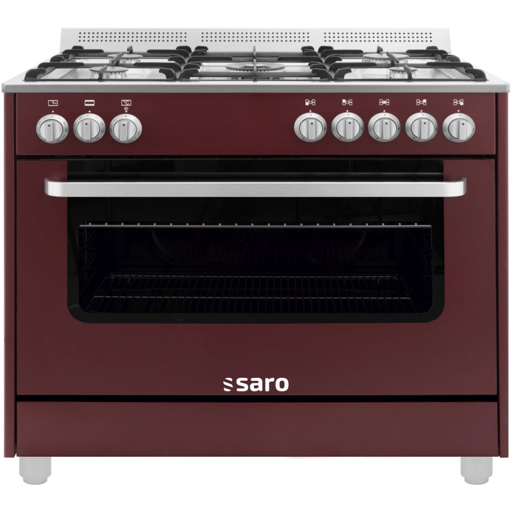 Saro Multifunktionsherd Gas/Elekt., TS95C61LVI bordeaux