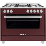 Saro Multifunktionsherd Gas/Elekt., TS95C61LVI bordeaux