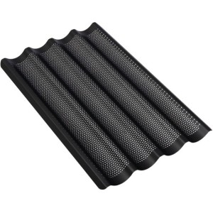 Schneider GN 1/1 Teflon Baguettebleche 325 x 530 mm schwarz Schneider GN 1/1 Teflon Baguettebleche 325 x 530 mm schwarz