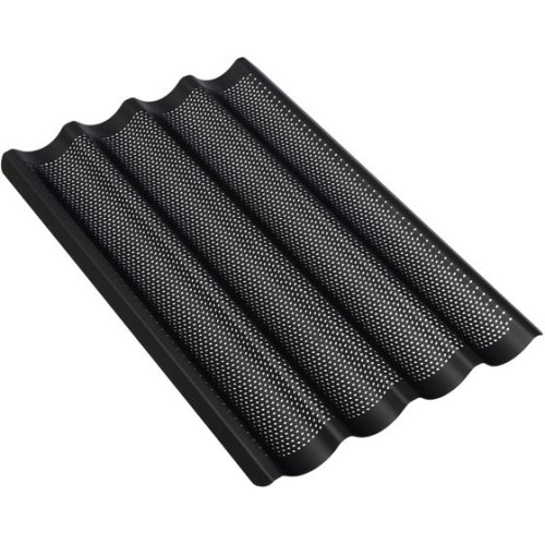 Schneider GN 1/1 Teflon Baguettebleche 325 x 530 mm schwarz Schneider GN 1/1 Teflon Baguettebleche 325 x 530 mm schwarz