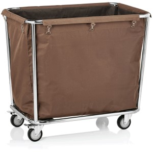 WAS Wäschewagen aus Chromnickelstahl 950x580x840mm WAS Wäschewagen aus Chromnickelstahl 950x580x840mm