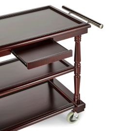 WAS Servierwagen 90 x 50 x 79 furniert/lackiert Birkenholz