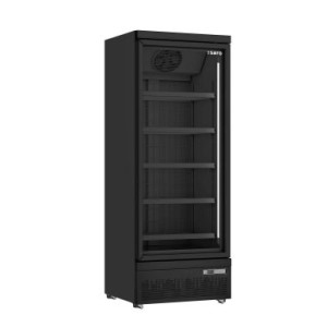 Saro Tiefkühlschrank, Glastür, Modell GTK 560 - schwarz Saro Tiefkühlschrank, Glastür, Modell GTK 560 - schwarz