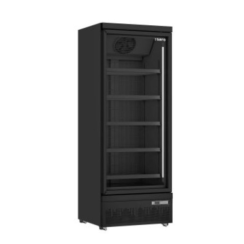 Saro Tiefkühlschrank, Glastür, Modell GTK 560 - schwarz Saro Tiefkühlschrank, Glastür, Modell GTK 560 - schwarz