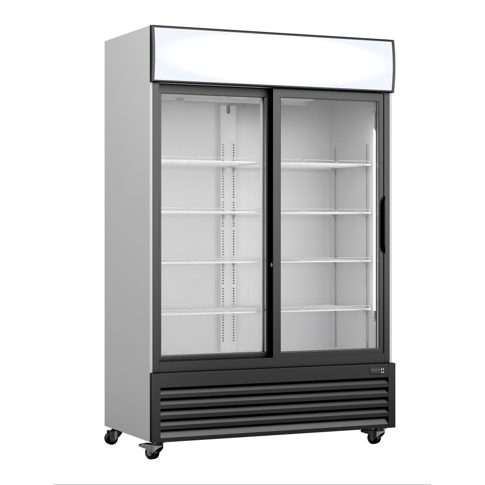 Saro  Kühlschrank, Glasschiebet.+Werbetafel, GTK 700 SD