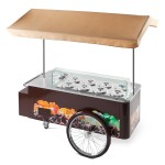 ISA Speiseeiswagen CARRETTINO CARAPINE SCHWARZ