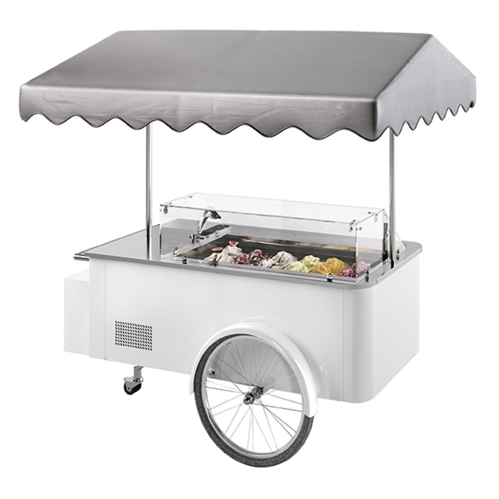 ISA Speiseeiswagen CARRETTINO WEISS 